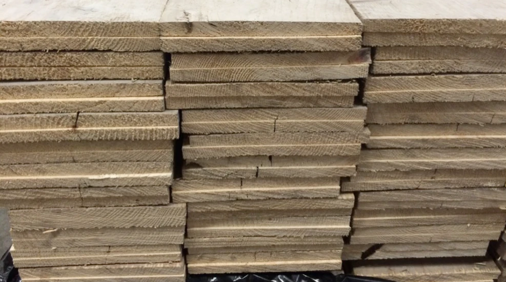 Steigerhout gebruikt gedoubleerd