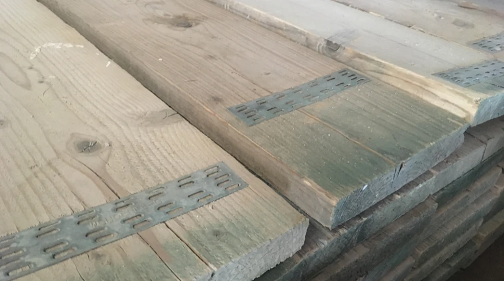 Gebruikt Steigerhout geschuurd