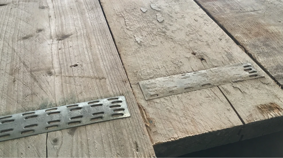 Gebruikt Steigerhout brut