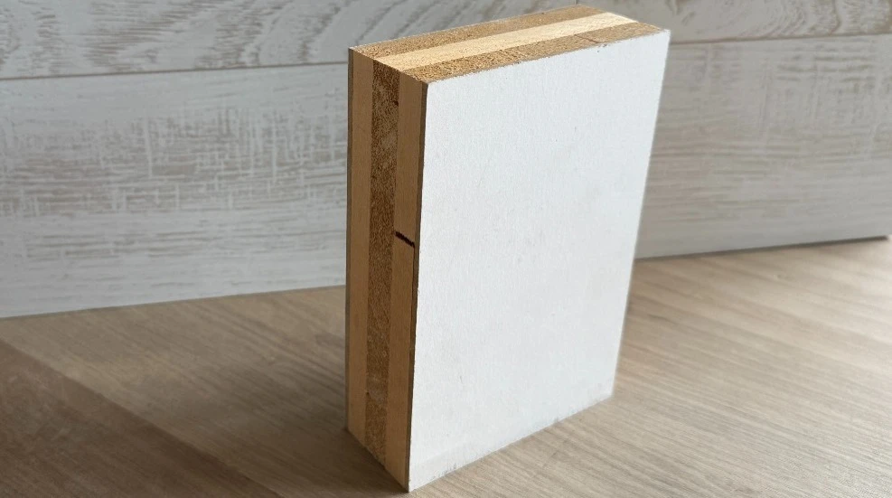 Blokplaat in populier wit