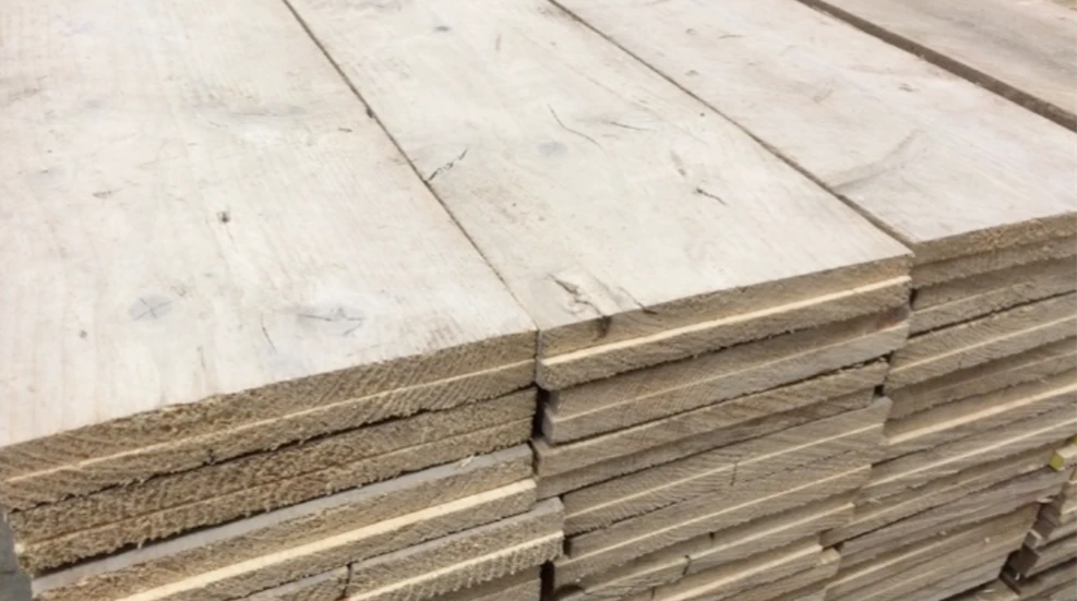 Steigerhout gebruikt gedoubleerd